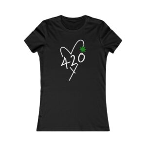 Heart 420 Weed Leaf T-Shirt