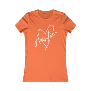 Show your love for your favorite kids with this "Auntie" heart t-shirt. A perfect gift for any aunt who adores her nieces and nephews.