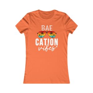 Bae-cation Vibes Tropical Sunset Palm Trees T-Shirt