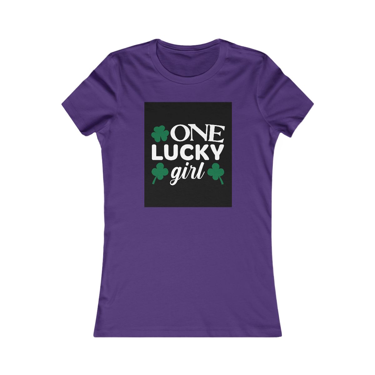 One Lucky Girl St. Patrick's Day Shamrock T-Shirt - Image 12
