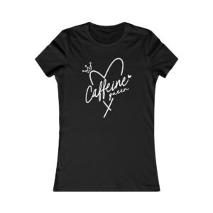 Caffeine Queen Heart Crown Coffee Lover T-Shirt