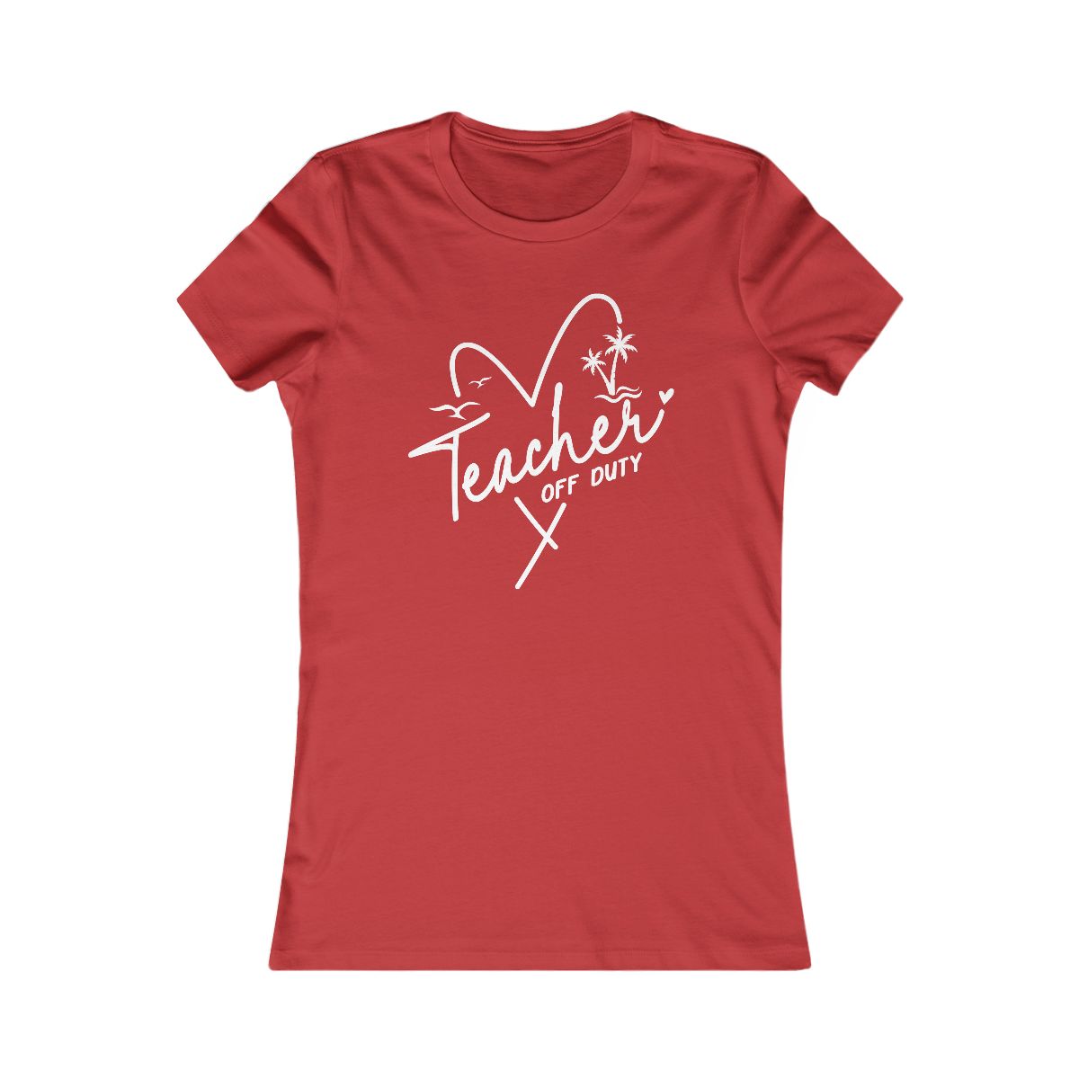 Teacher Off Duty Beach Vibes T-Shirt - Image 14
