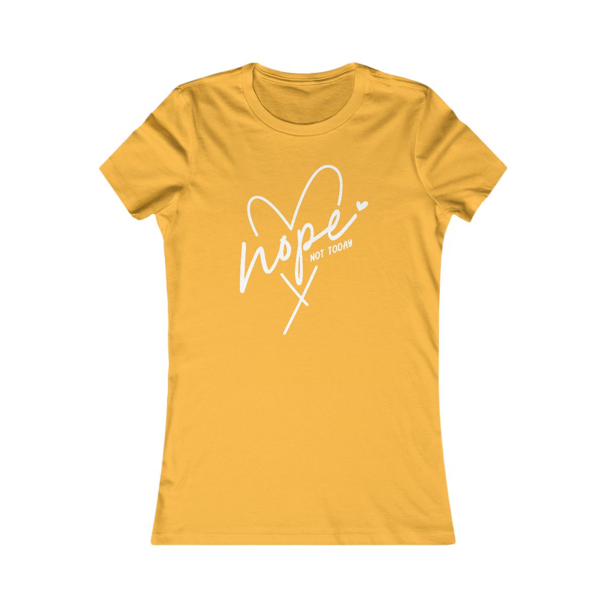 Hope Not Today Heart Graphic T-Shirt - Image 3