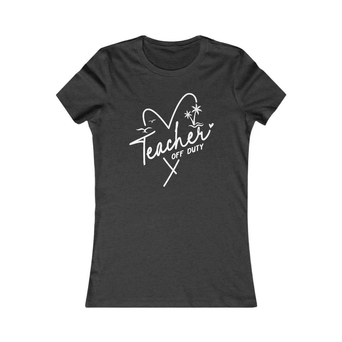 Teacher Off Duty Beach Vibes T-Shirt - Image 10