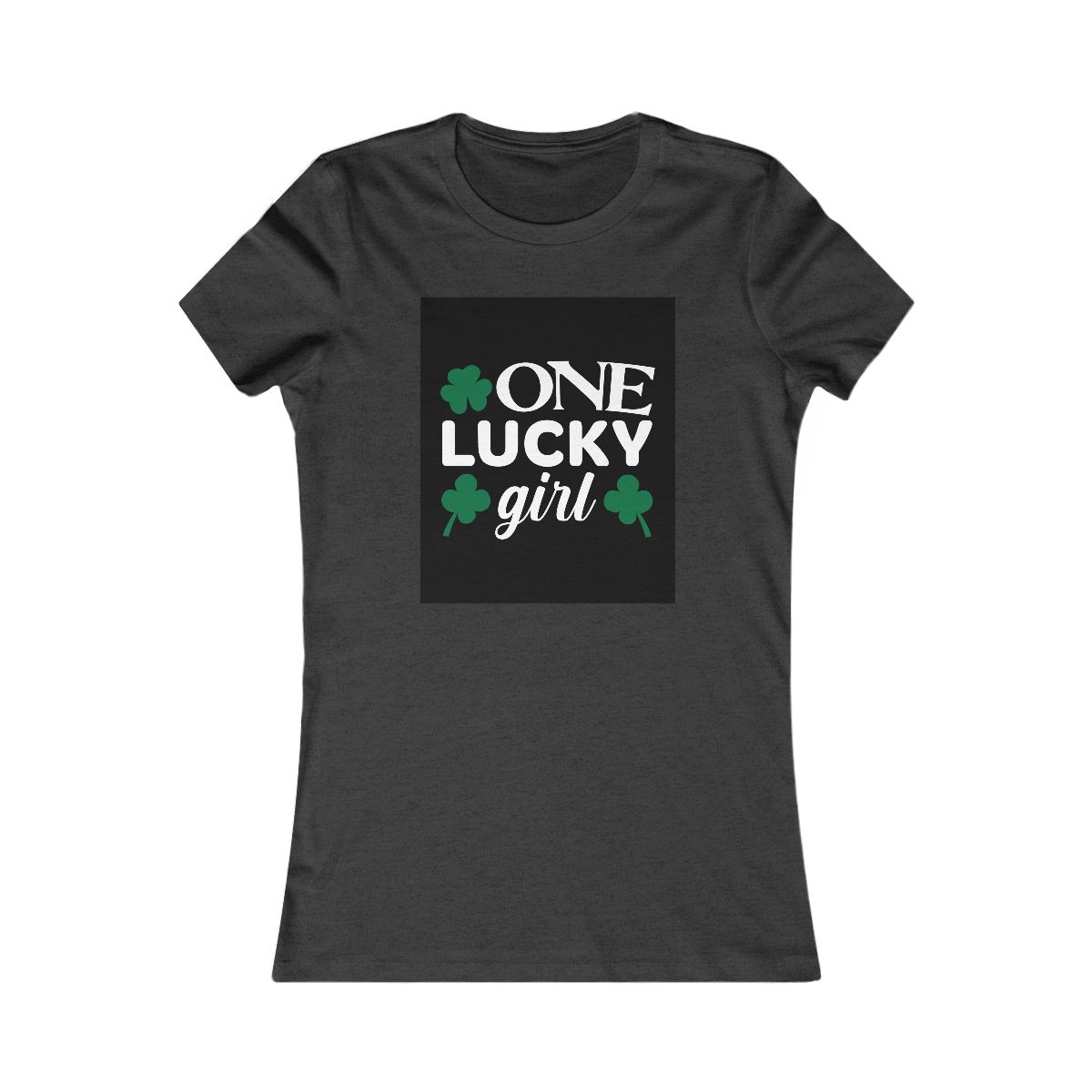 One Lucky Girl St. Patrick's Day Shamrock T-Shirt - Image 10