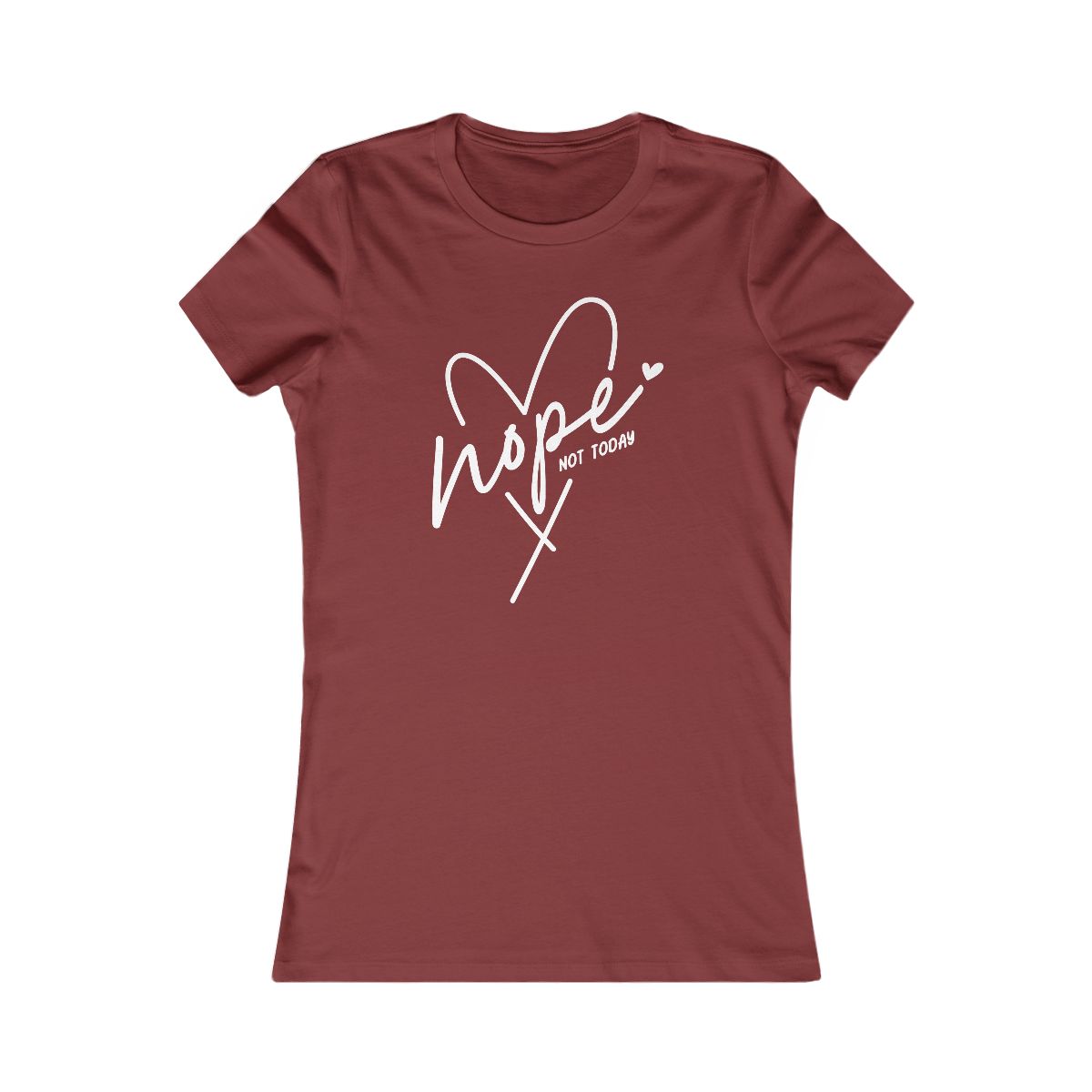 Hope Not Today Heart Graphic T-Shirt - Image 15