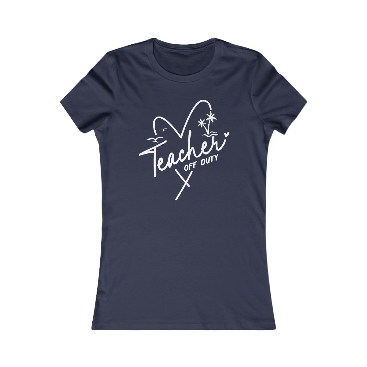 Teacher Off Duty Beach Vibes T-Shirt - Image 11