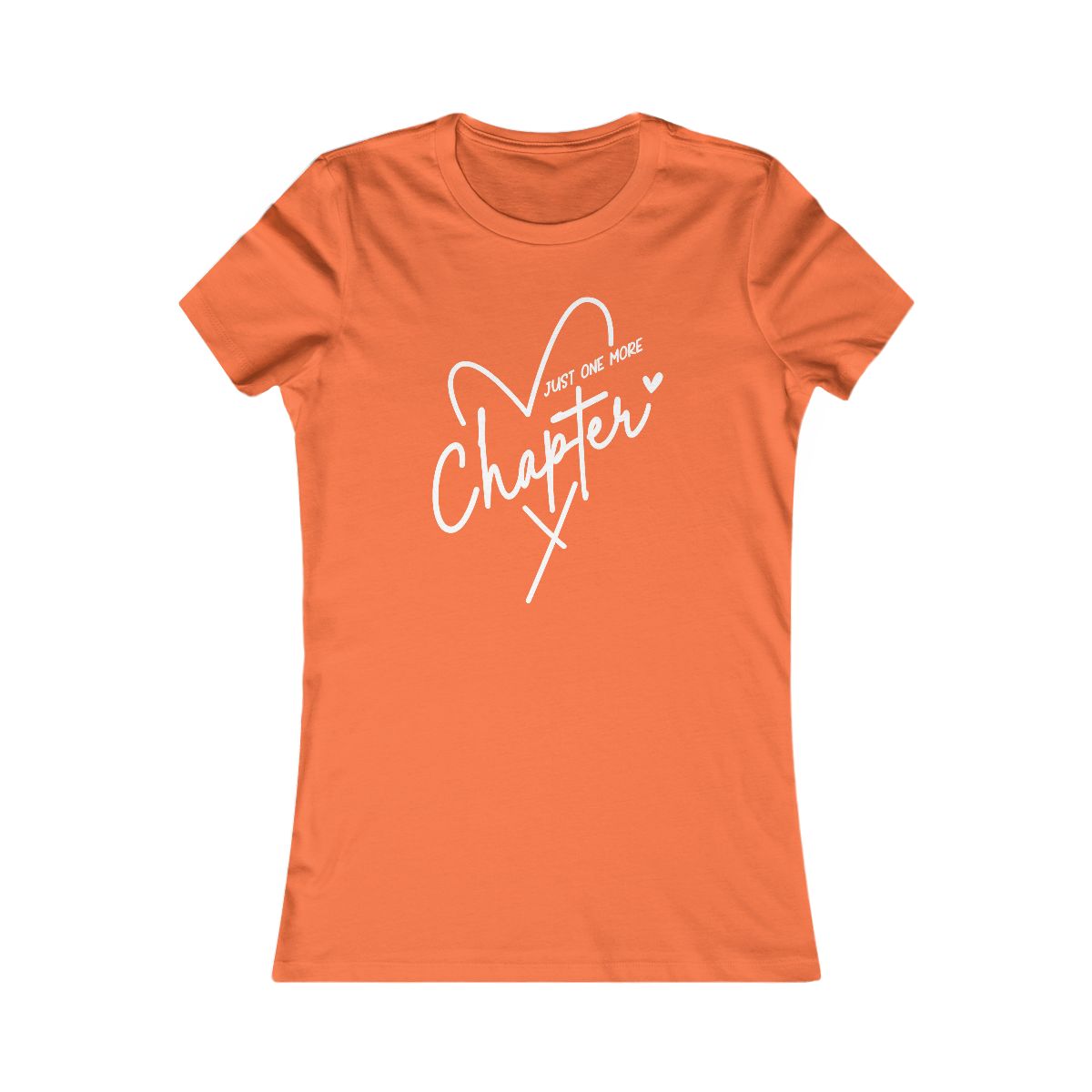 Just One More Chapter" Heart T-Shirt | Book Lover Gift - Image 2