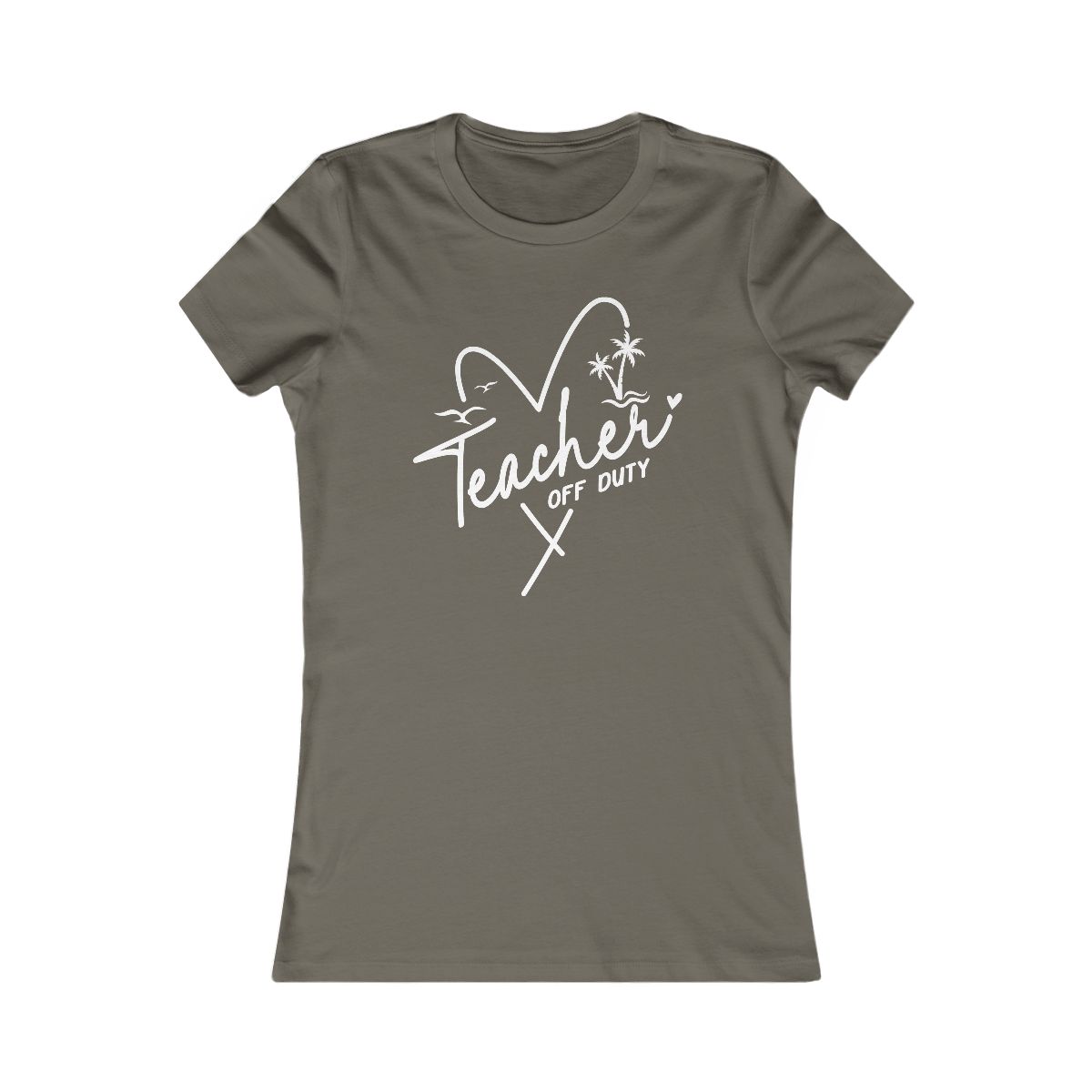 Teacher Off Duty Beach Vibes T-Shirt - Image 4