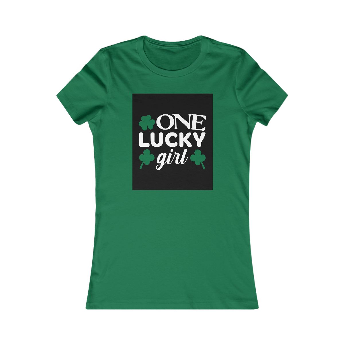 One Lucky Girl St. Patrick's Day Shamrock T-Shirt - Image 6