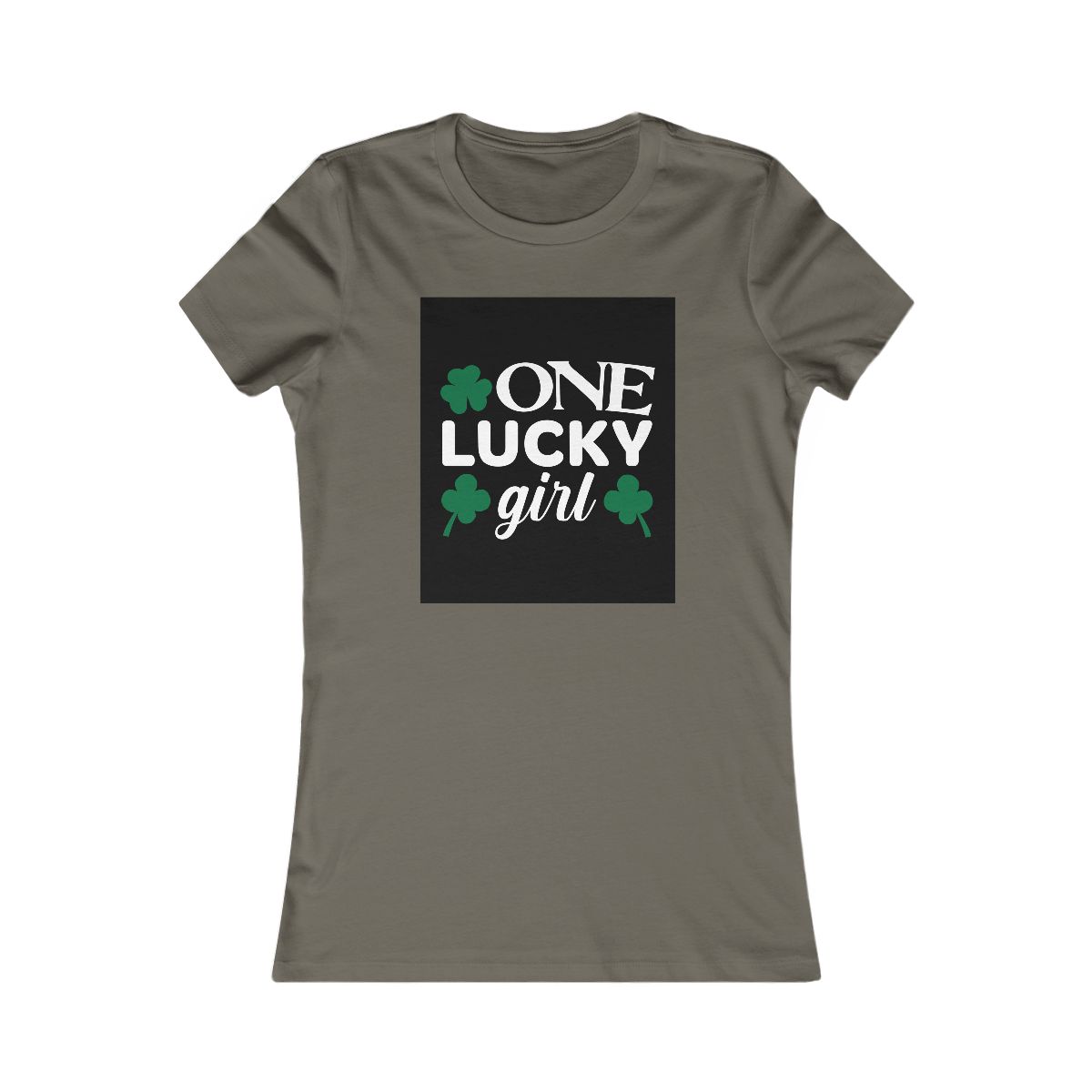 One Lucky Girl St. Patrick's Day Shamrock T-Shirt - Image 4