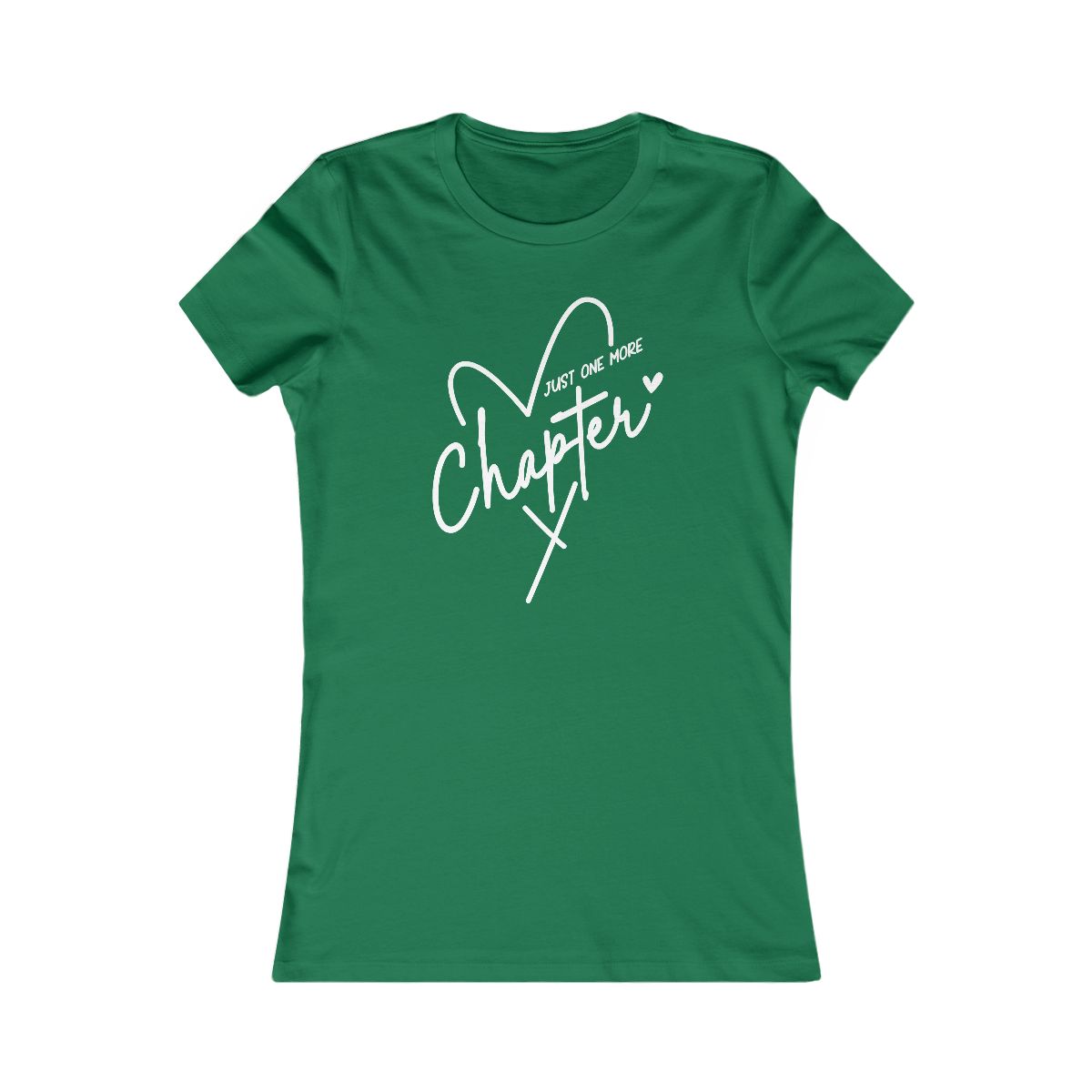 Just One More Chapter" Heart T-Shirt | Book Lover Gift - Image 6
