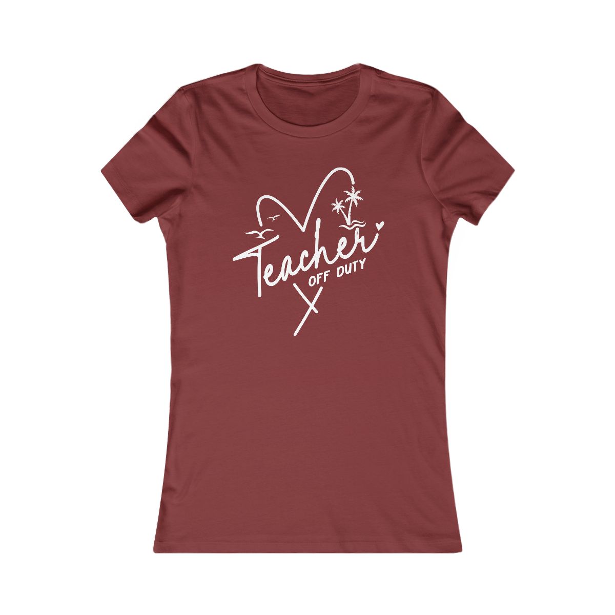 Teacher Off Duty Beach Vibes T-Shirt - Image 15