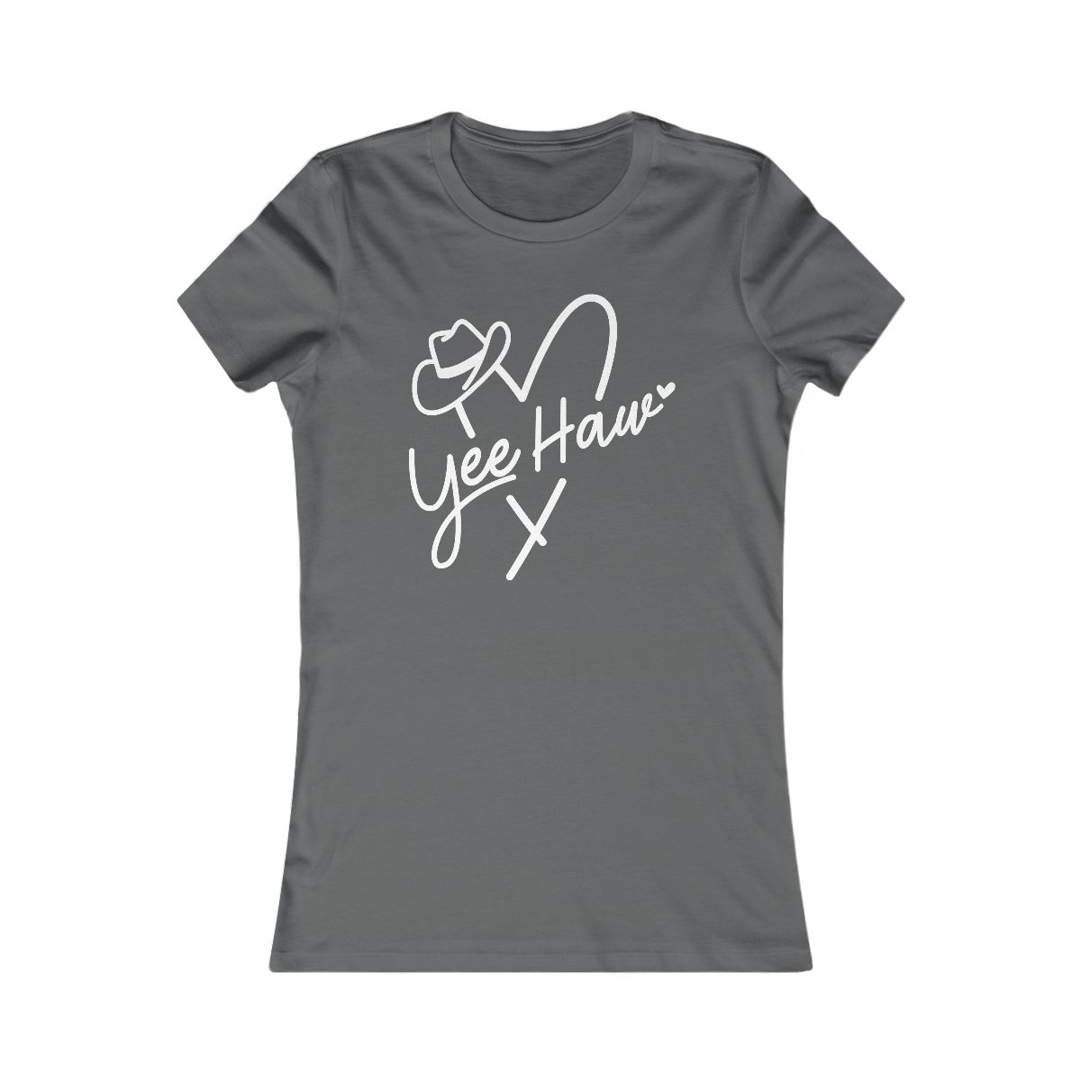 Yee Haw Cowboy Hat Heart T-Shirt - Image 9