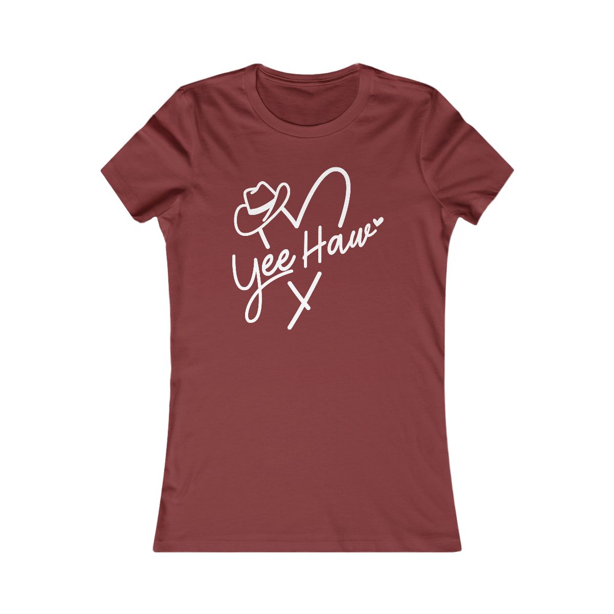 Yee Haw Cowboy Hat Heart T-Shirt - Image 15