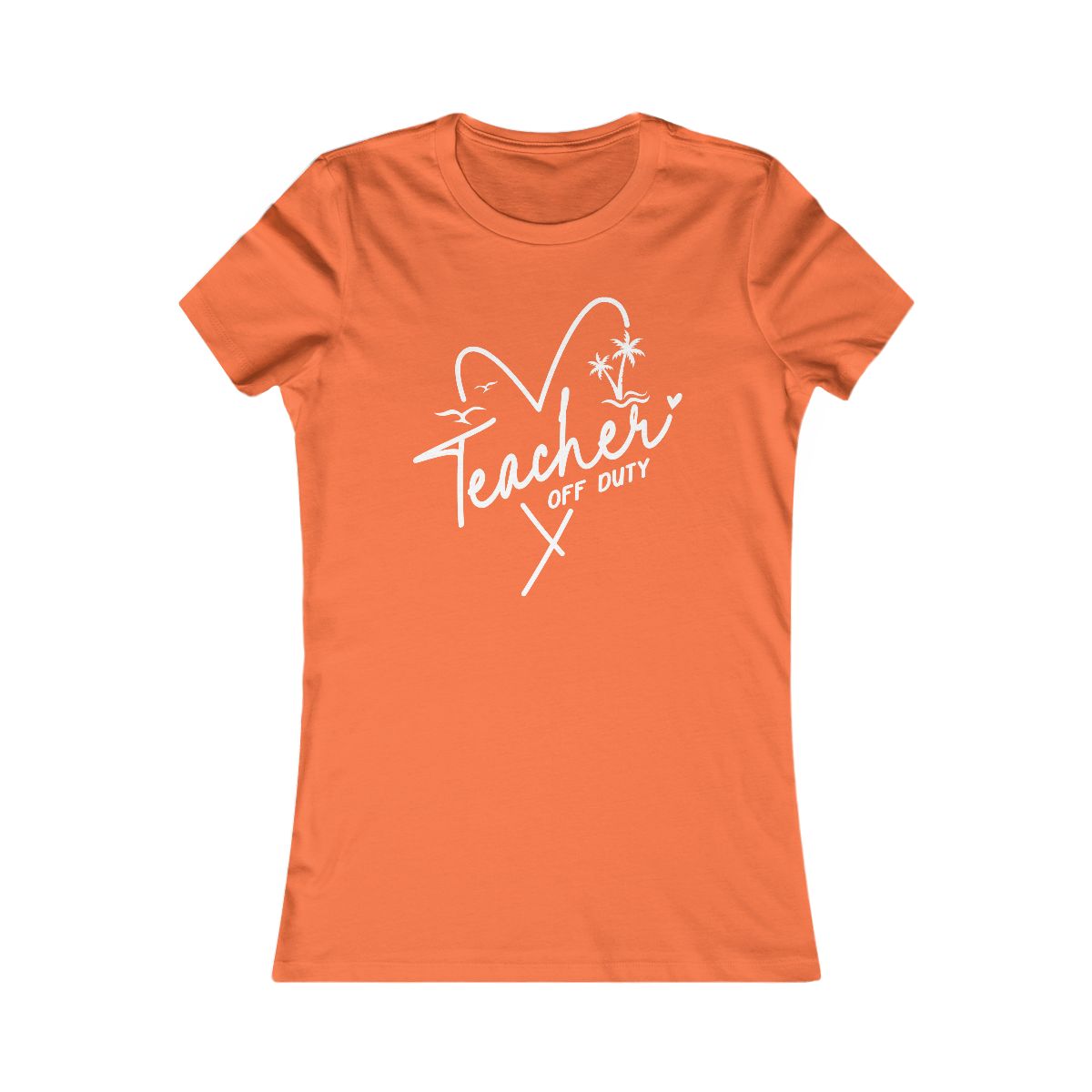 Teacher Off Duty Beach Vibes T-Shirt - Image 2