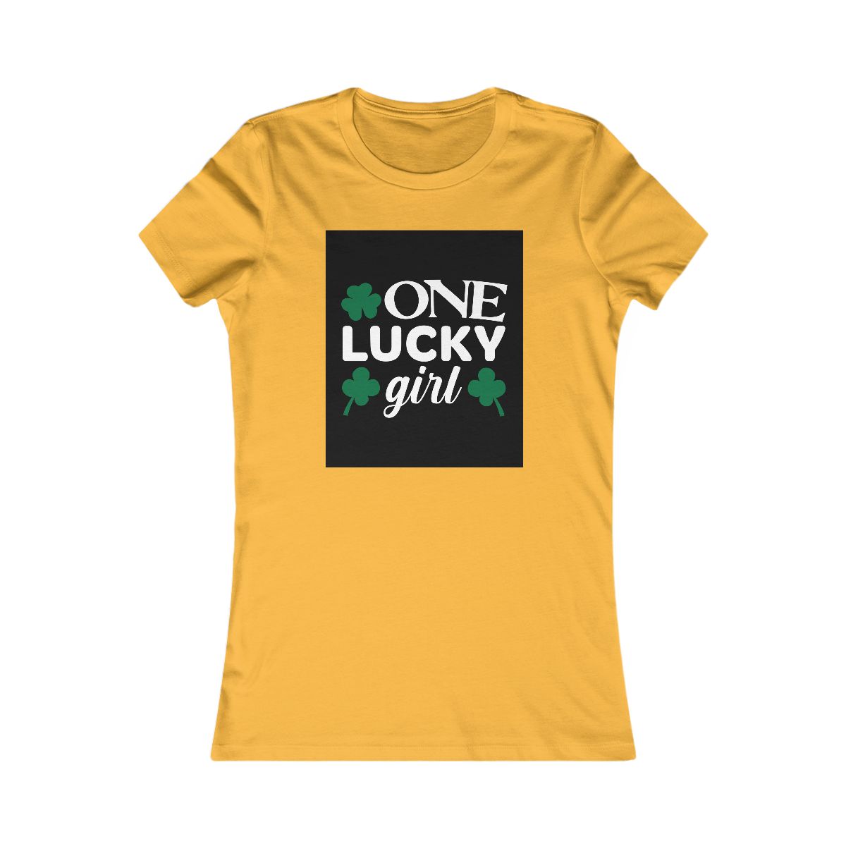 One Lucky Girl St. Patrick's Day Shamrock T-Shirt - Image 3