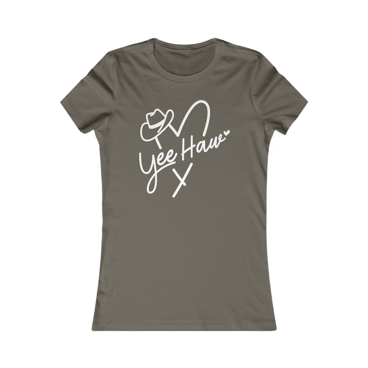 Yee Haw Cowboy Hat Heart T-Shirt - Image 4