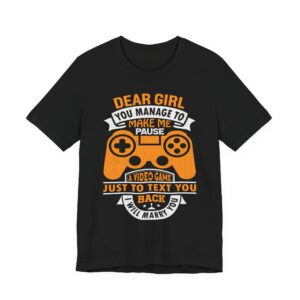 Pause for Love: Gamer Romance Tee
