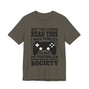 Gamer's SOS: Forced to Re-Enter Society T-Shirt