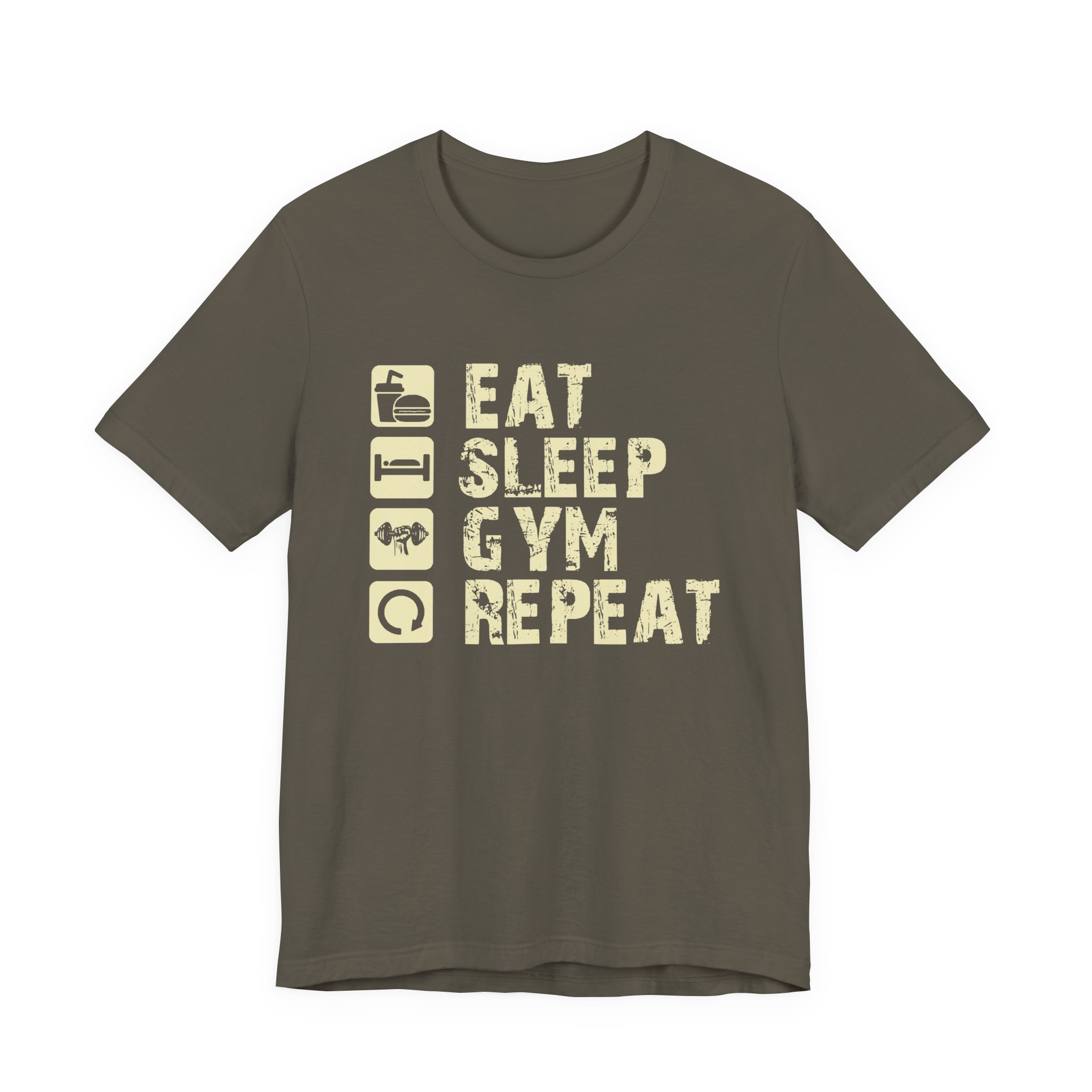 Eat, Sleep, Gym, Repeat: The Ultimate Workout Shirt - Image 5