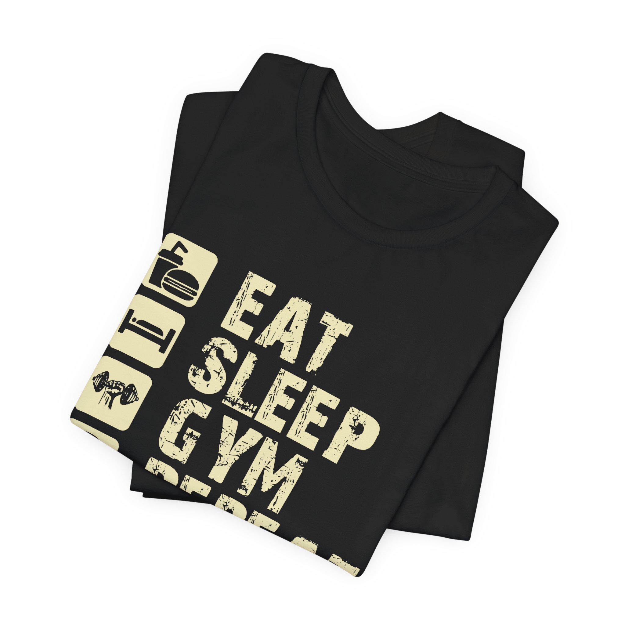 Eat, Sleep, Gym, Repeat: The Ultimate Workout Shirt - Image 3